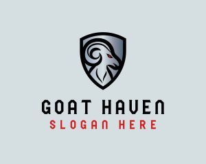 Ram Horn Shield  logo design