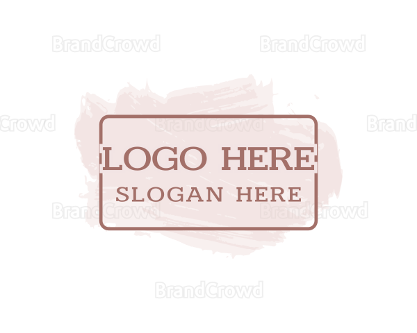 Serif Paint Wordmark Logo