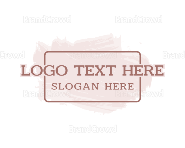 Serif Paint Wordmark Logo