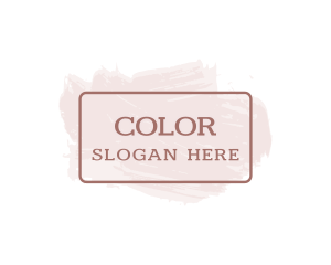 Serif Paint Wordmark Logo