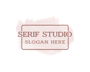 Serif - Serif Paint Wordmark logo design