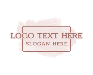 Serif Paint Wordmark Logo