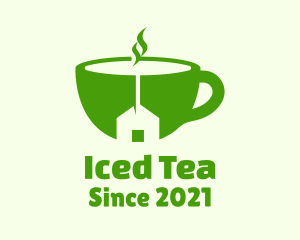 Hot Teahouse Cup logo design