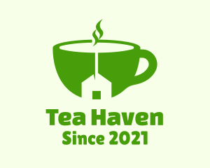 Herbal Tea - Hot Teahouse Cup logo design