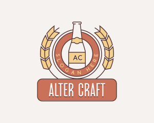 Wheat Beer Brewery logo design