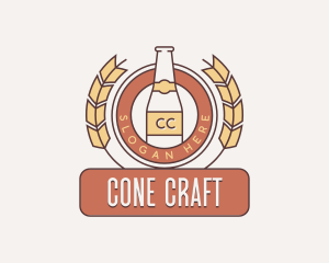 Wheat Beer Brewery logo design