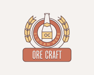 Wheat Beer Brewery logo design