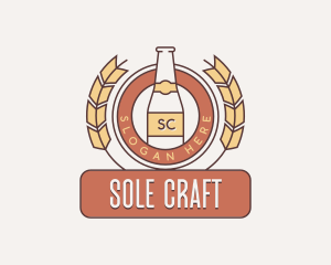 Wheat Beer Brewery logo design