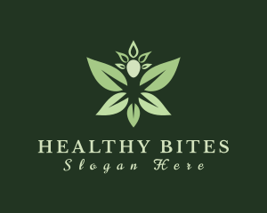 Natural Human Leaf logo design