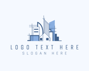 Scaffolding - Urban City Architecture logo design