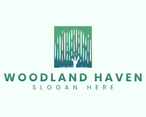 Tree Wood Garden logo design