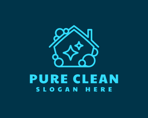 Clean House Housekeeping logo design