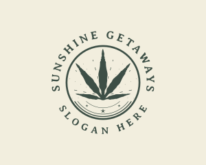 Natural Cannabis Plant Logo