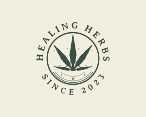 Medicinal - Natural Cannabis Plant logo design