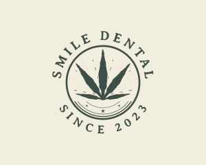 Herb - Natural Cannabis Plant logo design