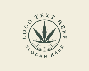 Natural Cannabis Plant Logo