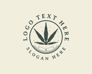 Natural Cannabis Plant Logo