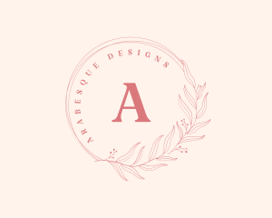 Natural Floral Wedding logo design