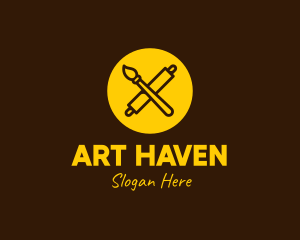 Yellow Bakery Art logo design