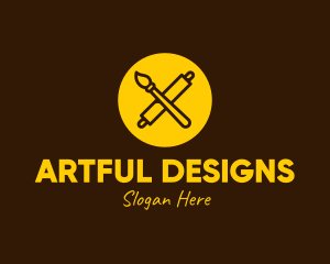 Yellow Bakery Art logo design