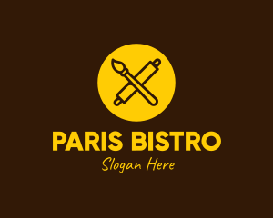 Yellow Bakery Art logo design