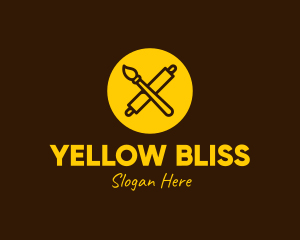 Yellow Bakery Art logo design