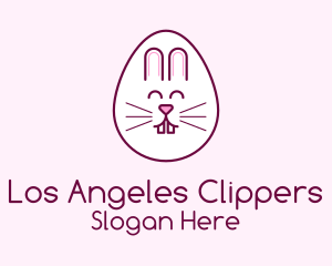 Pet Care - Cute Easter Bunny Egg logo design