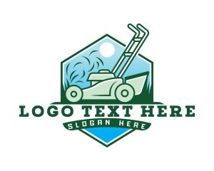 Environment - Field Lawn Mower logo design