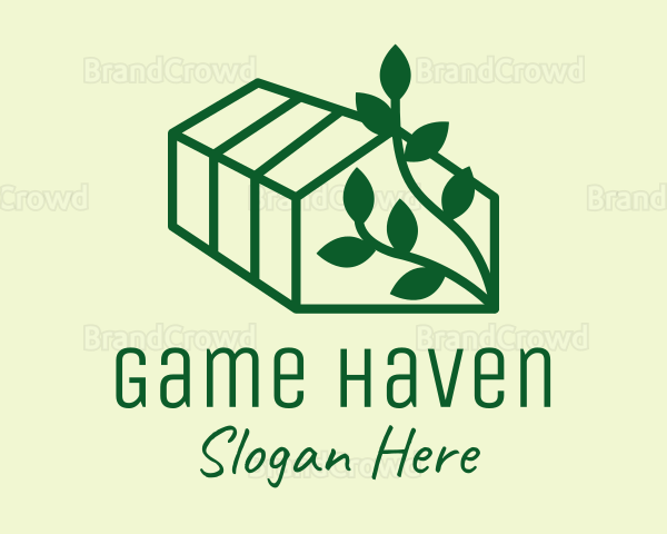 Leaves Plant Greenhouse Logo