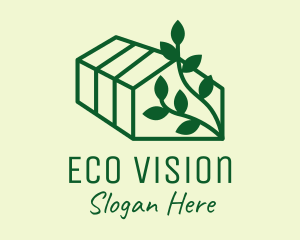 Leaves Plant Greenhouse  logo design