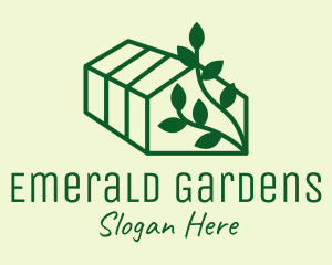 Leaves Plant Greenhouse  logo design