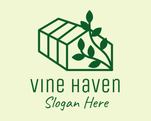 Leaves Plant Greenhouse  logo design