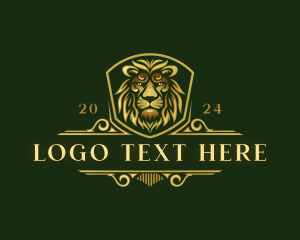 Shield - Premium Lion Shield logo design
