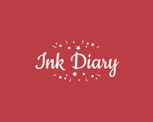 Diary - Girly Cursive Sparkle logo design