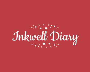 Diary - Girly Cursive Sparkle logo design