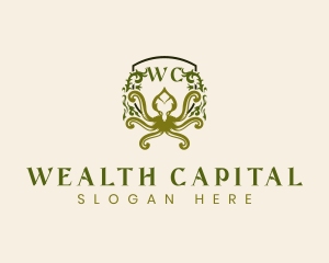 Animal Octopus Wealth logo design