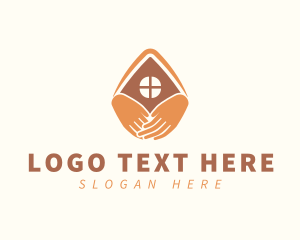 Shelter - Housing Support Hands logo design