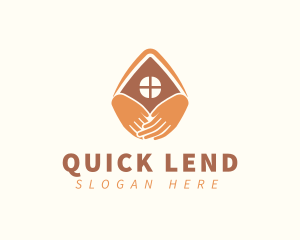 Lend - Housing Support Hands logo design