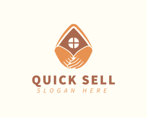 Sell - Housing Support Hands logo design