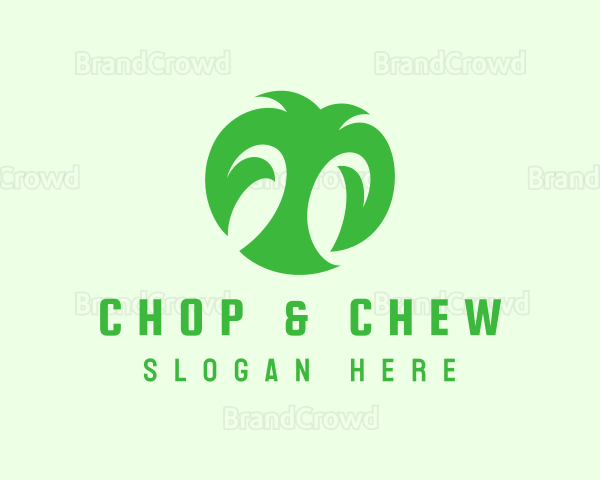 Green Organic Letter T Logo