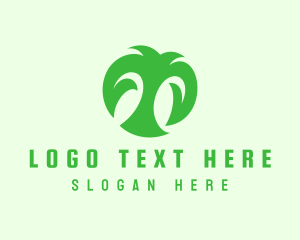 Farming - Green Organic Letter T logo design