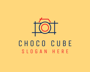 Vlog - Minimal Photography Camera logo design