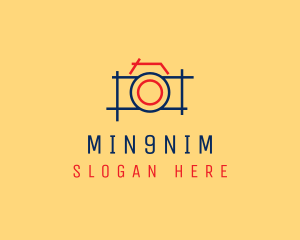Minimal Photography Camera logo design