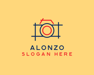 Minimal Photography Camera logo design