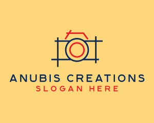 Minimal Photography Camera logo design