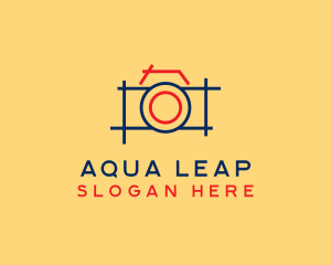 Minimal Photography Camera logo design