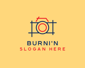 Minimal Photography Camera logo design