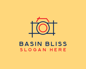 Minimal Photography Camera logo design