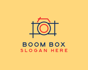 Minimal Photography Camera logo design