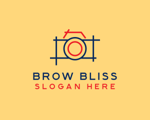 Minimal Photography Camera logo design